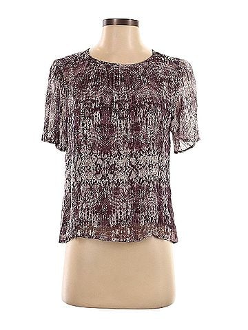 Velvet Short Sleeve Blouse (view 1)