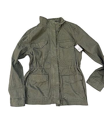 Gap Drawstring Utility Jacket Denim Jacket (view 2)