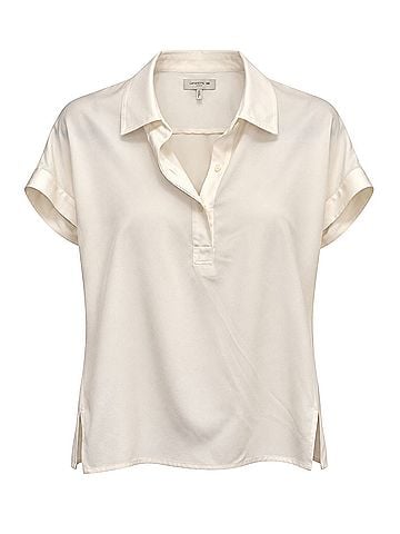 Lafayette 148 New York Short Sleeve Blouse (view 1)