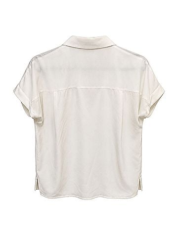 Lafayette 148 New York Short Sleeve Blouse (view 2)