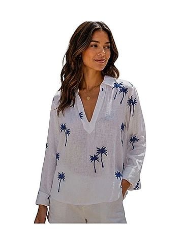 Calypso St. Barth Long Sleeve Button-Down Shirt (view 2)
