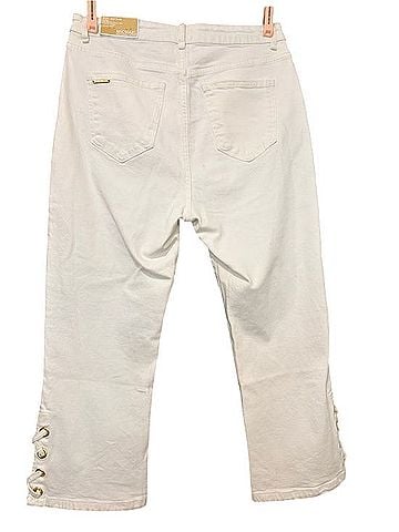 Michael Kors Selma Crop Flare Jeans (view 2)