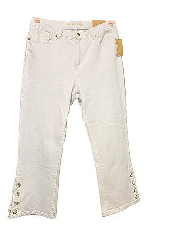 Michael Kors Selma Crop Flare Jeans (view 1)