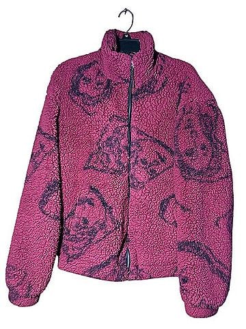 Urban Outfitters Sherpa Fuzzy Berry Zip Teddy Jacket Jacket (view 1)