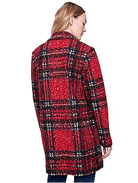 Charlie B Plaid Bouclé Coat (view 2)