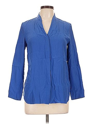 Lafayette 148 New York Lafayette 148 New York Long Sleeve Silk Top (view 1)