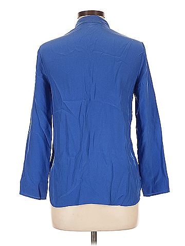 Lafayette 148 New York Lafayette 148 New York Long Sleeve Silk Top (view 2)
