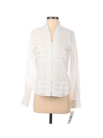 Jones New York Signature Jones new york Jones New York Signature Long Sleeve Blouse (view 1)