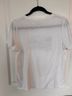 J.Crew Graphic White Short Sleeve Blouse Size L - photo 3