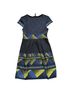 BCBGMAXAZRIA Aztec Or Tribal Print Blue Green Casual Dress Size S - photo 2