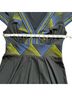 BCBGMAXAZRIA Aztec Or Tribal Print Blue Green Casual Dress Size S - photo 5