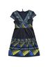 BCBGMAXAZRIA Aztec Or Tribal Print Blue Green Casual Dress Size S - photo 1