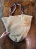Haute Hippie 100% Raffia Tan White Tote One size - photo 3
