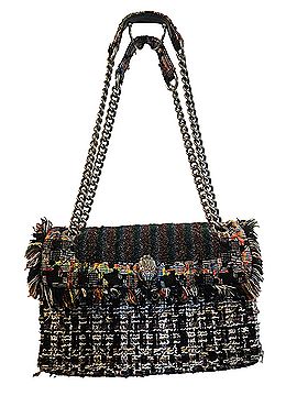 Kurt Geiger Frayed Tweed Shoulder Bag (view 1)