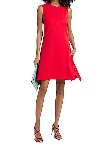Victoria Beckham Twill Mini Dress Casual Dress (view 2)