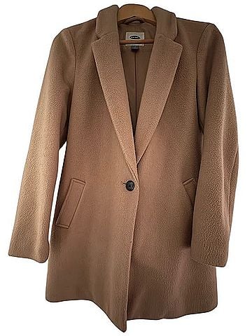 Old Navy Camel Single Button Wool Coat Coat (view 1)