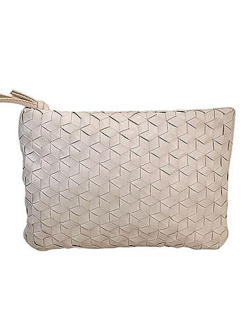 Madewell the puff crossbody bag: woven leather edition Crossbody Bag (view 1)