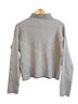 Cynthia Rowley Stripes Chevron-herringbone Tan White Pullover Sweater Size L - photo 2