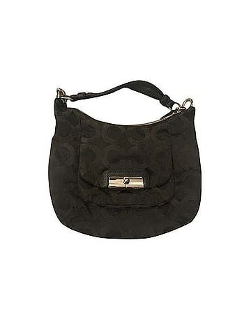 Coach Kristin Op Art Signature Sateen Hobo Bag Hobo (view 1)