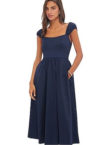Tuckernuck Amy Smocked Midi Dress Casual Dress (view 1)