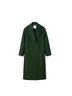 Mango 75% Wool 25% Polyamide 100% Viscose 100% Polyester 100% Polyester 100% Polyester Green Coat Size XXS - photo 1