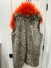 Boden Green Orange Brown Coat Size 16 - photo 9