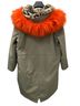 Boden Green Orange Brown Coat Size 16 - photo 2
