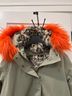 Boden Green Orange Brown Coat Size 16 - photo 11