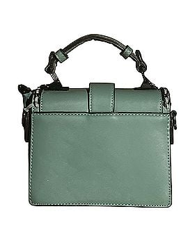 Green Los Angeles Chain Flap Top Handle Leather Crossbody Bag (view 2)