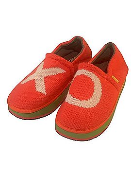 Zhenbei Xo Knit Kicks Platform Slippers Sneakers (view 2)