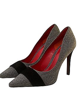 Stitched Leather Heels (view 1)