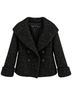Zara Basic Black Coat Size L - photo 1