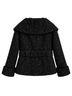 Zara Basic Black Coat Size L - photo 2