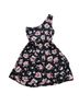 DR2 100% Polyester Floral Pink Black Cocktail Dress Size S - photo 2