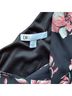 DR2 100% Polyester Floral Pink Black Cocktail Dress Size S - photo 4