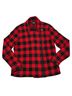 Chaps 100% Cotton Checkered-gingham Plaid Red Black Jacket Size L - photo 1