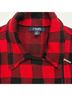 Chaps 100% Cotton Checkered-gingham Plaid Red Black Jacket Size L - photo 3