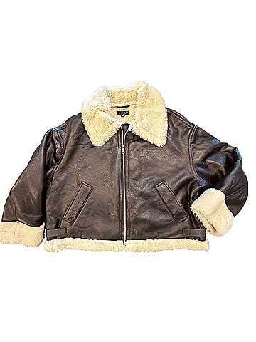 Laundry by Shelli Segal Bomber Shearling Faux Leather Jacket (view 1)
