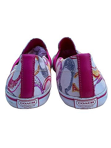 Coach Floral Print Canvas Slip-On Sneakers (view 2)