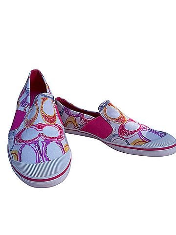 Coach Floral Print Canvas Slip-On Sneakers (view 1)
