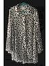 Avenue Animal Print Black White Blouse Size 22 - photo 5