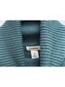 L.L.Bean Chevron-herringbone Fair Isle Green Black White Gray Orange Turtleneck Sweater Size M - photo 3