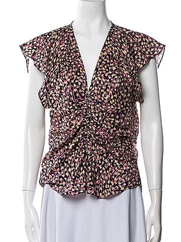 Isabel Marant Lonea Short Sleeve Blouse (view 1)