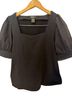 Bailey 44 Black Square Neck Puff Sleeve Top T-Shirt - photo 1
