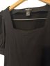 Bailey 44 Black Square Neck Puff Sleeve Top T-Shirt - photo 2