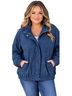 Kaktus 100% Polyester Solid Blue Jacket Size 2X - photo 1