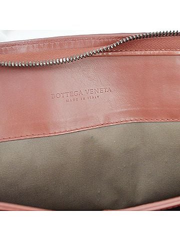 Bottega Veneta Soft Slim Intrecciato Nappa Brown Leather Briefcase Bag (view 2)