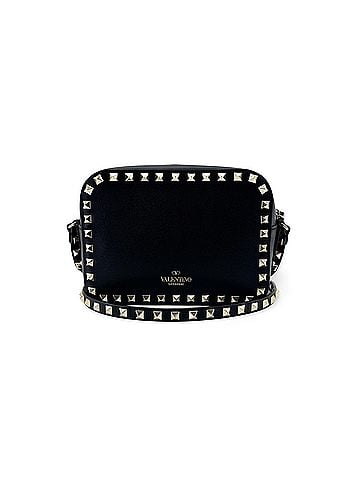 Valentino Garavani Rockstud Camera Leather Black Leather Crossbody Bag Bag (view 1)