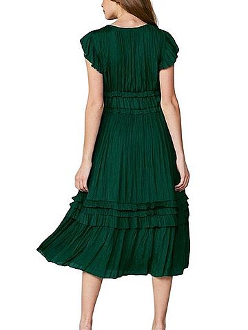Current Air Current Air SEREIA PLEATED MIDI DRESS Cocktail Dress (view 2)