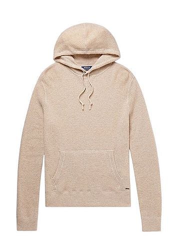 Polo by Ralph Lauren Waffle Weave Cashmere Hoodie Pullover Hoodie (view 1)